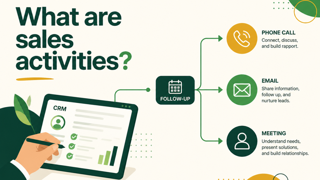 What are sales activities?