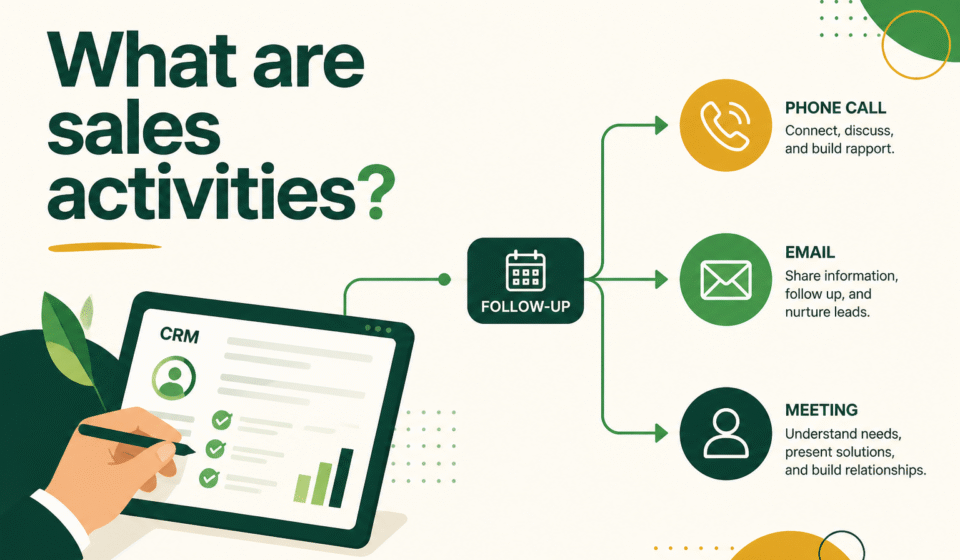 What are sales activities?